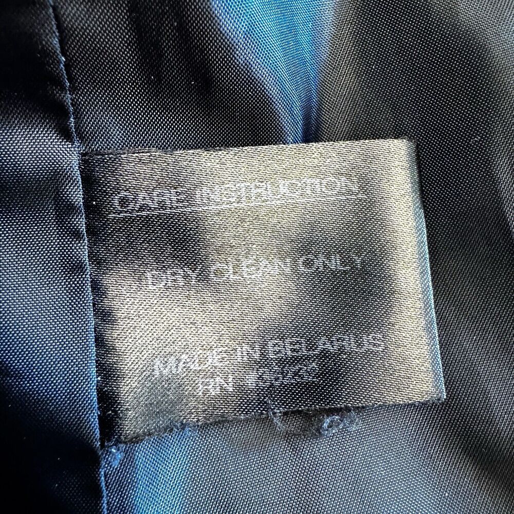 Gallery Wm’s XL Black Winter Coat 80% Wool Single Breast Detachable Hood - Picture 12 of 13